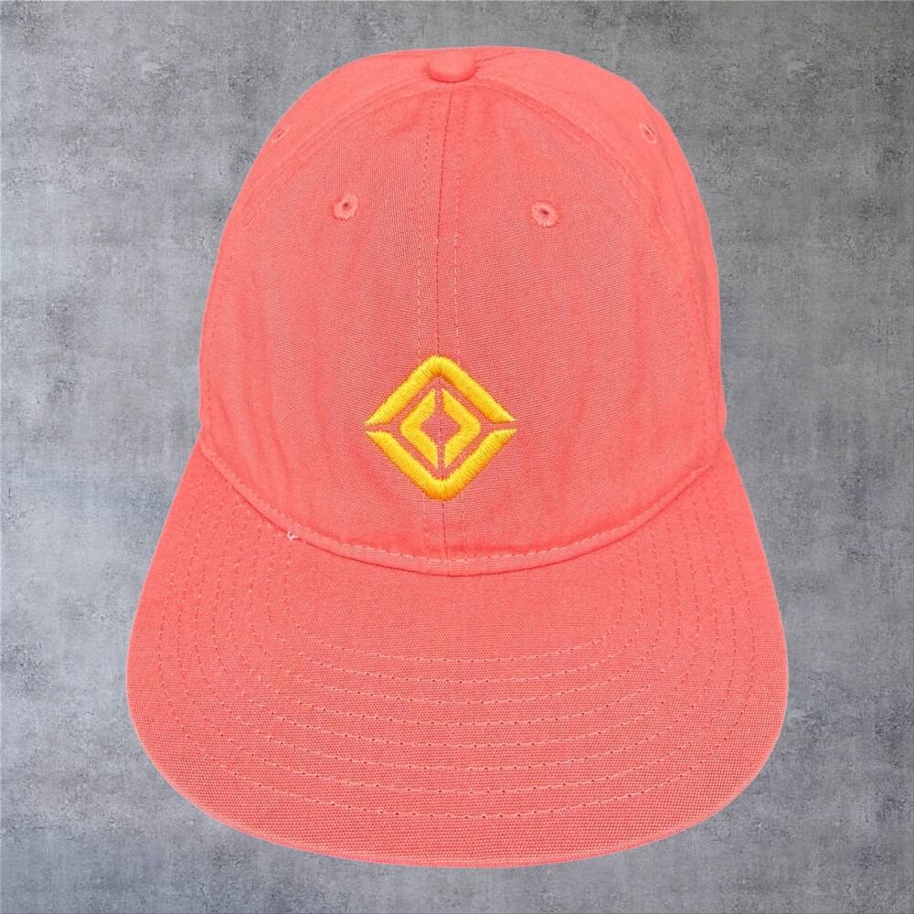 Rivian Automotive Hat Cap Coral Pink Yellow Compass Logo Org Cotton Casual Dad